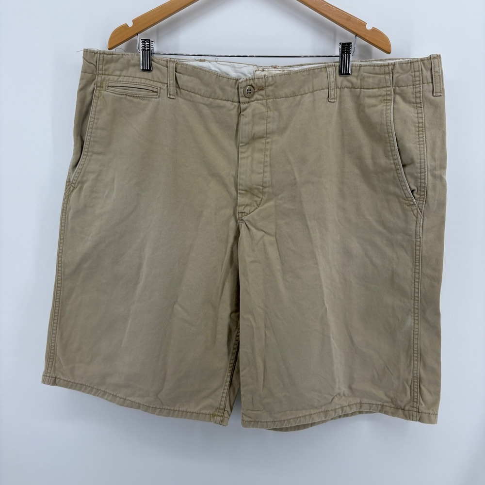 Denim & Supply Ralph Lauren Chino Shorts Mens 42 Khaki Tan Good Cotton Twill